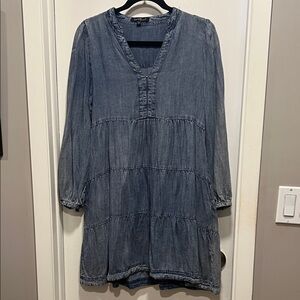 Velvet Heart Long Sleeve Denim Dress